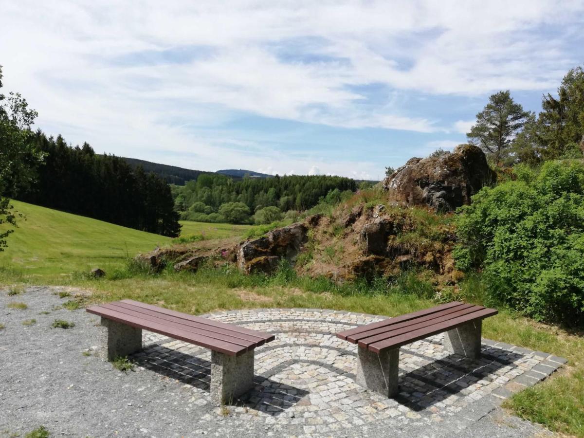 Ferienwohnung Bergwiese Schwarzenbach am Wald Exterior foto